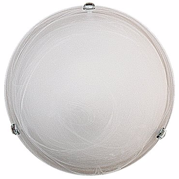 ARlight 2Φωτη Πλαφονιέρα Οροφής Μέταλλο/Γυαλί Ccc 1701/30  Λευκό Ε27 Φ30 0063047