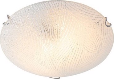 ACA 3φωτη Πλαφονιέρα Οροφής Μεταλλική/Γυάλινη 'Force' Λευκό/Χρώμιο  Ε27 40Χ12cm DL08140