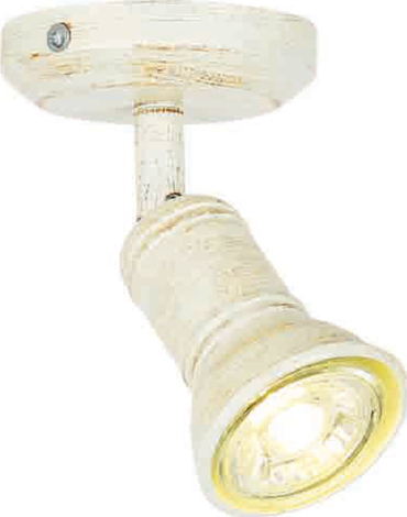 ACA Σποτ Μεταλλικό 'Brulee' Λευκό GU10 8Χ14cm SU281PAW