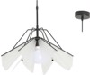 ACA Fotistiko Orofis Metalliko/Akruliko 'Origami' Mavro E27 45X120cm EF39P145WH
