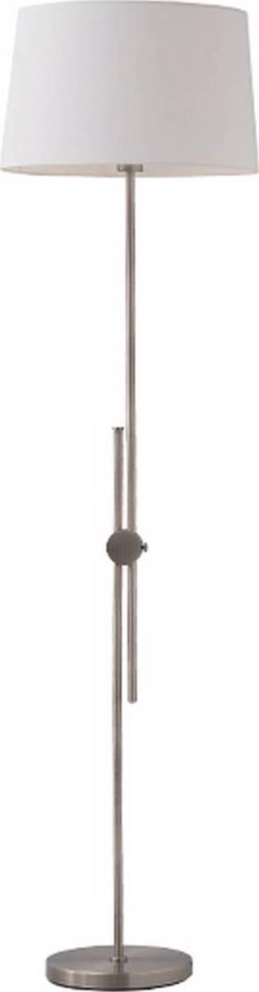 ACA Επιδαπέδιο Φωτιστικό Μεταλλικό/Υφασμάτινο 'Mallorca' Λευκό/Νίκελ E27 43Χ152cm ML306421FS