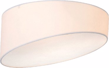 ACA 3Φωτη Πλαφονιέρια Οροφής Μεταλλική/Υφασμάτινή/Ακρυλική 'Pablo' Λευκό E27 40Χ18cm AD8030WH