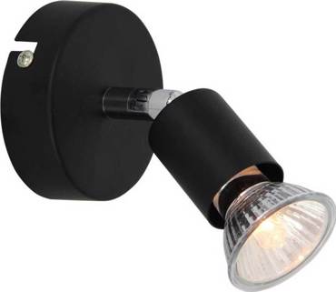 ACA Σποτ Μεταλλικό 'Trinity' Μαύρο GU10 8Χ8cm MC634BK1