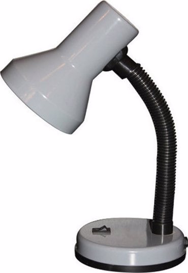 ACA Επιτραπέζιο Φωτιστικό Μεταλλικό 'Pavlova' Ασημί/Μαύρο Ε27 13Χ32,5cm SF0371G