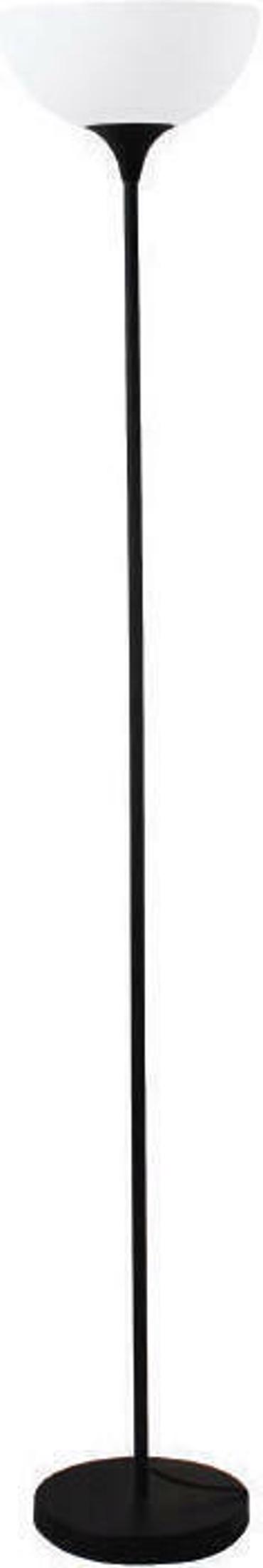 ACA Επιδαπέδιο Φωτιστικό Μεταλλικό/Πλαστικό 'Basico' Λευκό/Μαύρο E27 30Χ172cm KS2026F1BK