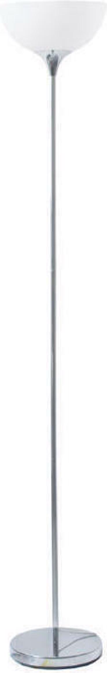 ACA Επιδαπέδιο Φωτιστικό Μεταλλικό/Πλαστικό 'Basico' Λευκό/Χρώμιο E27 30Χ172cm KS2026F1CH ACA Επιδαπέδιο Φωτιστικό Μεταλλικό/Πλαστικό 'Basico' Λευκό/Χρώμιο E27 30Χ172cm KS2026F1CH