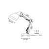 ACA Fotistiko Gafeiou Metalliko Portokali me Ruthmizomeno upsos E27 F12xF15x51cm 2918OR