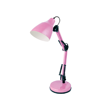 ACA Φωτιστικό Γραφείου Μεταλλικό Ροζ με Ρυθμιζόμενο Ύψος Ε27 Φ12xΦ15x51cm 2918PK