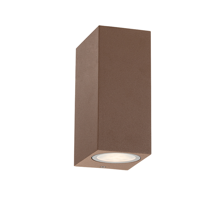 ACA Aplika Exoterikou Xorou Kafe Skouria me Spot Diplis Desmis (Up/Down) 2xGU10 LG2204GU10R