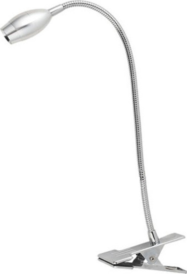 ACA Σποτ Περιστρεφόμενο/Ρυθμιζόμενο με Κλιπ Μεταλλικό 'Swan' Νίκελ/Ασημί LED Φ3X32cm SF126BLED340C