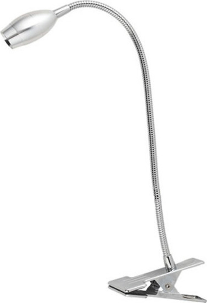 ACA Spot Peristrefomeno/Ruthmizomeno me Klip Metalliko 'Swan' Nikel/Asimi LED F3X32cm SF126BLED340C