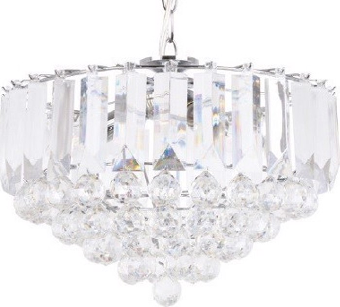 ACA Fotistiko Orofis Trifoto 'GRAPPA' Akruliko/Metallo Xromio E14 F38,5ek SF175323PC