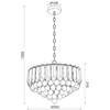 ACA Fotistiko Orofis Trifoto 'GRAPPA' Akruliko/Metallo Xromio E14 F38,5ek SF175323PC