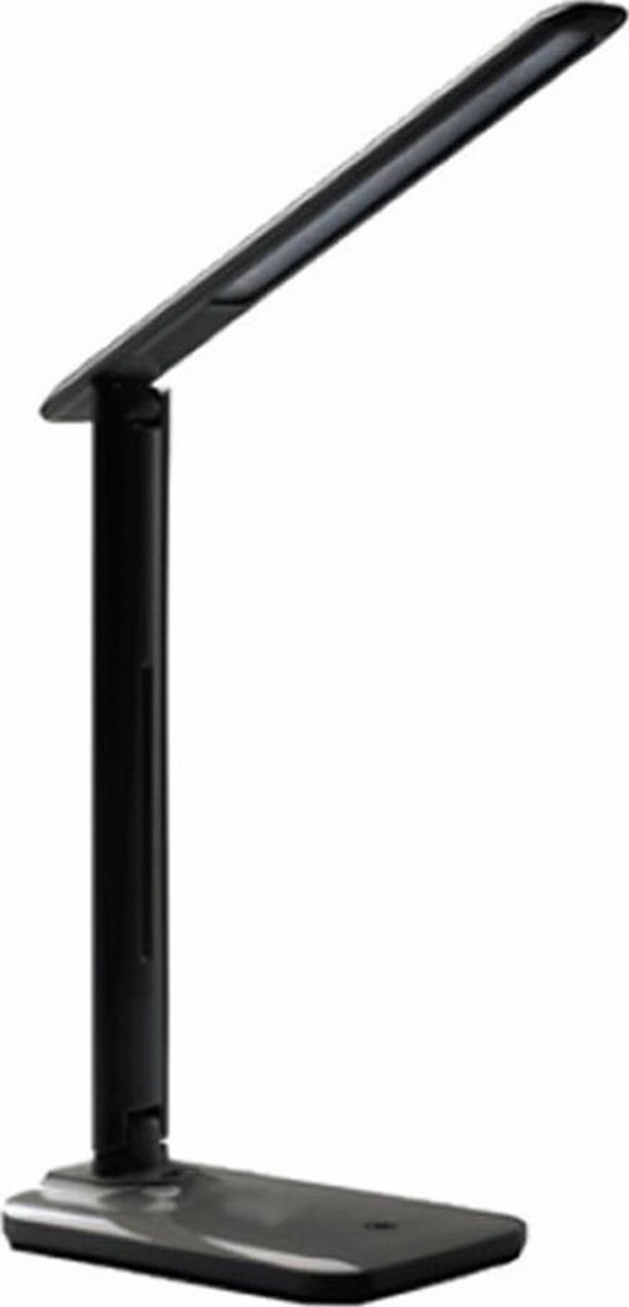 ACA Epitrapezio Fotistiko Metalliko/Plastiko 'FUTUR2' Mavro Led 12X17X33cm SF27LEDBK