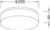 ACA Plafoniera Orofis Difoti Metalliki/Gyalini 'Parfait' Lefko E27 F25,5X8ek V287071C25