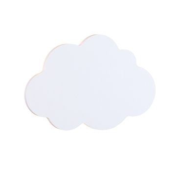 ACA Παιδική Απλίκα Τοίχου 'HOLMA' MDF Λευκή 24.2x3.5x16cm LED Θερμό Λευκό ZM44LEDW24W