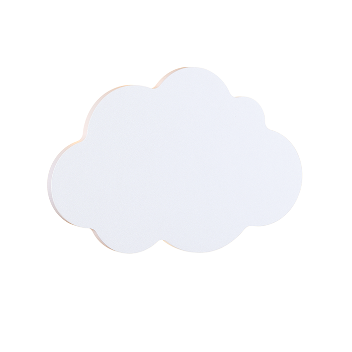 ACA Paidiki Aplika Toixou 'HOLMA' MDF Lefki 24.2x3.5x16cm LED Thermo Lefko ZM44LEDW24W