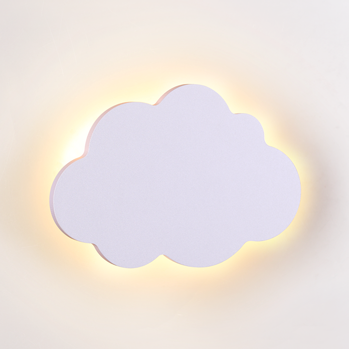 ACA Paidiki Aplika Toixou 'HOLMA' MDF Lefki 24.2x3.5x16cm LED Thermo Lefko ZM44LEDW24W