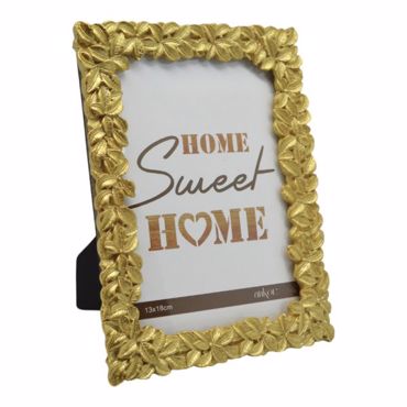 Ankor Κορνίζα Πολυεστερική 13x18cm Χρυσή Αντικέ (33007-5)