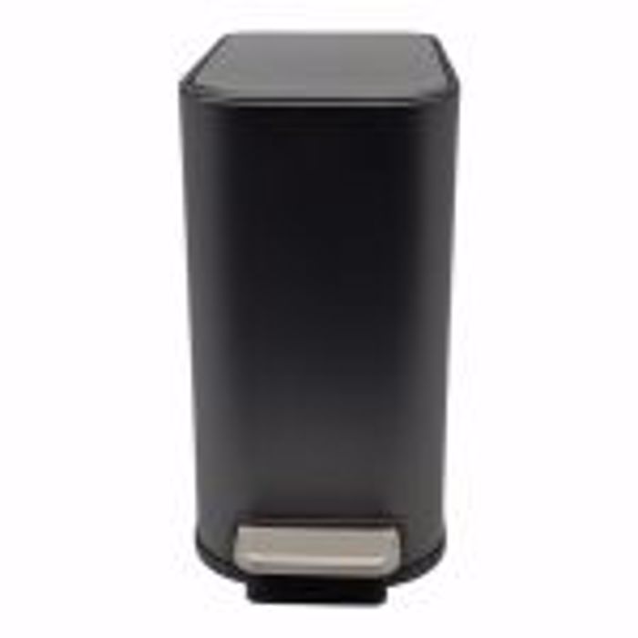 Ankor Kados Aporrimmaton BELLO 5L Soft Close Slim Metallikos Mavros 15.2x27.5x27.8cm (837601)