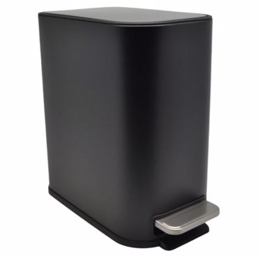 Ankor Κάδος Απορριμμάτων BELLO 5L Soft Close Slim Μεταλλικός Μαύρος 15.2x27.5x27.8cm (837601)