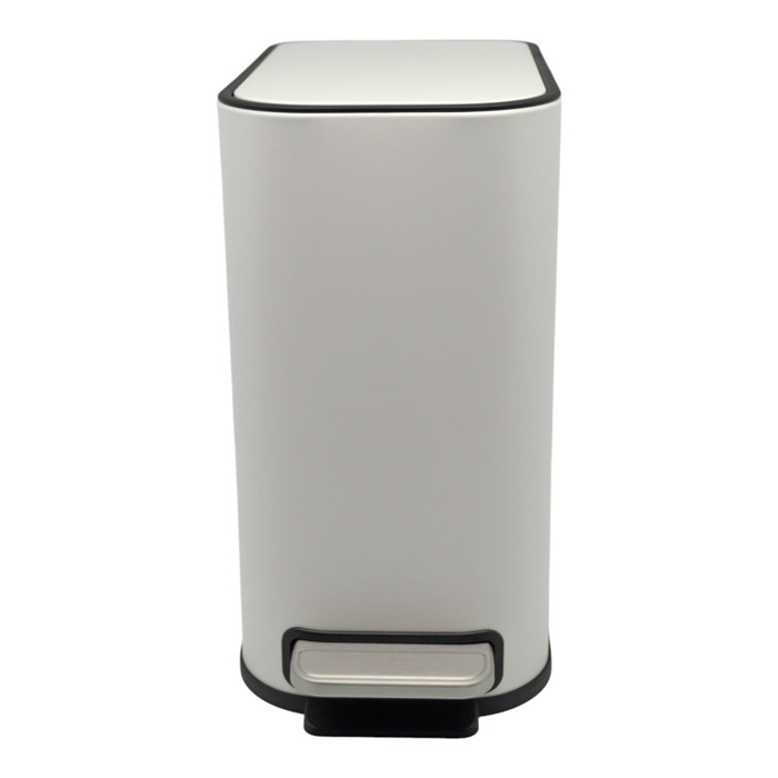 Ankor Kados Aporrimmaton BELLO 5L Soft Close Slim Metallikos Lefkos 15.2x27.5x27.8cm (837625)