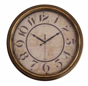 Ankor Ρολόι Τοίχου Πλαστικό Χρυσό Vintage Φ40.2x4.8cm (848850)