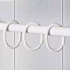 Joy Bath Clips 12 pcs white krikoi kourtinas baniou