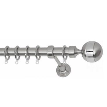 Κουρτινόξυλο φ25 inox spy.mpala riga