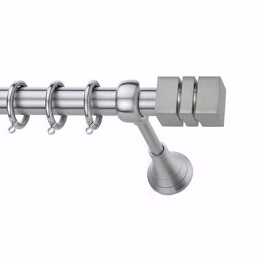 Κουρτινόξυλο φ25 inox spy.Tetragono