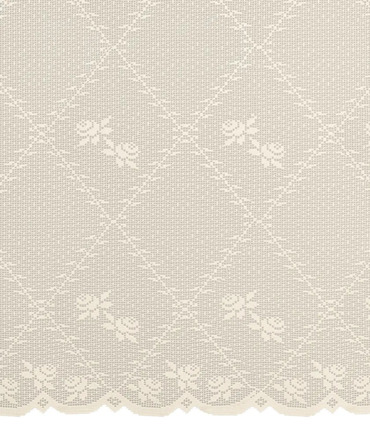 Ύφασμα Διάφανο 'Karpathos' Πλεκτό με Γεωμετρικό/Φλοράλ Μοτίβο (Υ150cm) σε 2 Αποχρώσεις