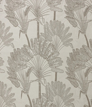 Ύφασμα Ζακάρ 'Cycas' με Τροπικό Σχέδιο διαθέσιμο σε 3 Αποχρώσεις
