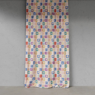 Ύφασμα 'Paralio' με Καλοκαιρινό Σχέδιο 285cm