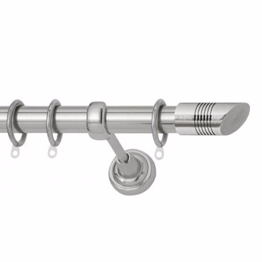 Κουρτινόξυλο φ25 inox Azzuro