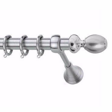 Κουρτινόξυλο Φ25 Inox spy.Egg