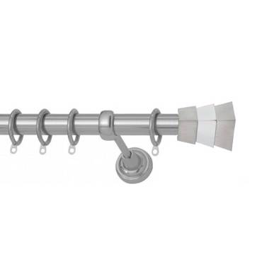 Κουρτινόξυλο Φ25 Inox spy.Piramida