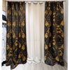 Etoimi Rammeni Kourtina Versailles Zakar P140cm X u280cm Xruso/Mavro (Ekthesiaki)