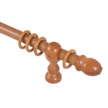 Μελί ξύλινο Κλασσικό Φ35 κουρτινόξυλο 160cm