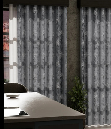 Ύφασμα Ζακάρ 'Amandier' με Σχέδιο Δέντρα διαθέσιμο σε 4 Αποχρώσεις