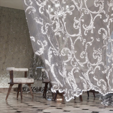 Ύφασμα Δαντέλα 'Anneta' με Κλασσικό Σχέδιο σε Διάφορες Αποχρώσεις