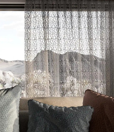 Ύφασμα Δαντέλα 'Bonito' Διάφανο με Κεντητό Σχέδιο σε 5 Αποχρώσεις