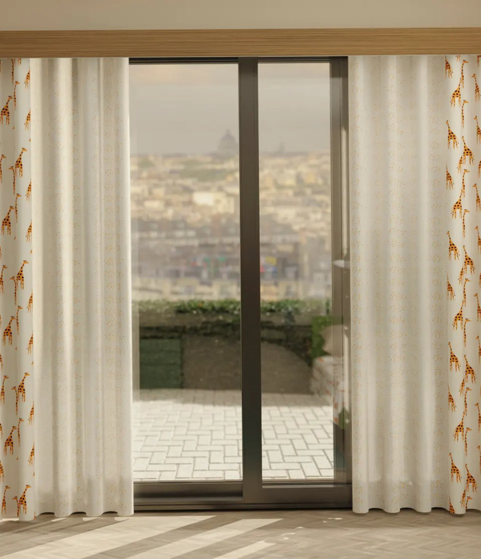 Ύφασμα 'Giraffe' με Σχέδιο Καμηλοπάρδαλη διαθέσιμο σε 2 Αποχρώσεις ufasma 'Giraffe' me Sxedio Kamilopardali diathesimo se 2 Apoxroseis
