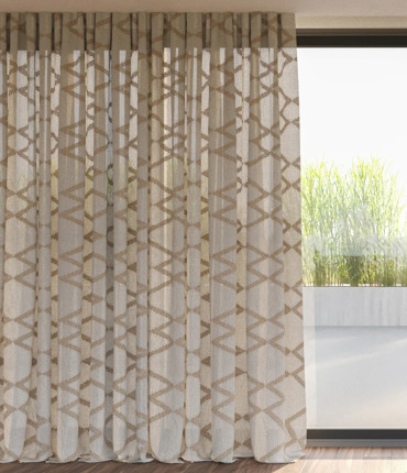 Ύφασμα Κεντητό 'Kental' με Γεωμετρικό Σχέδιο