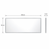 Kathreptis me Plaisio Alouminiou 120x2x50cm Chrome MRShome