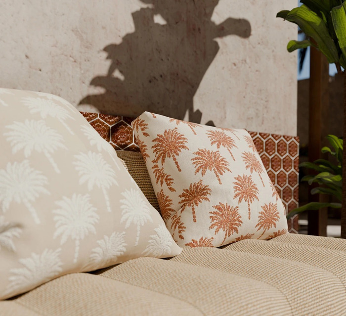 Αδιάβροχο Ύφασμα Επιπλώσεων 'Palm Beach' (140cm) σε Διάφορες Αποχρώσεις Adiabroxo ufasma Epiploseon 'Palm Beach' (140cm) se Diafores Apoxroseis