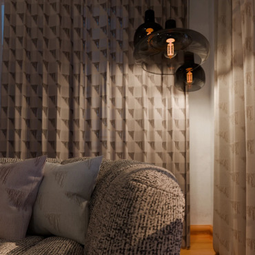 Ύφασμα Ζακάρ 'Paroxysm' με Κρόσσια σε Διάφορες Αποχρώσεις