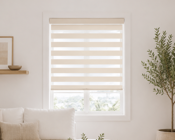 MRShome Double Roler Ruthmizomenis Skiasis 100x230cm Bez