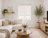 MRShome Double Roler Ruthmizomenis Skiasis 100x230cm Bez