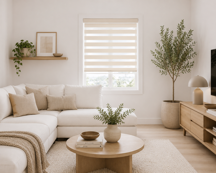 MRShome Double Roler Ruthmizomenis Skiasis 100x230cm Bez