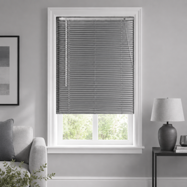 MRShome Μεταλλικό Στόρι αλουμινίου 25mm 80x140cm Γκρι